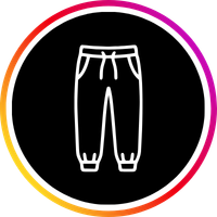 Beige wide-leg pants with a drawstring on a light gray background