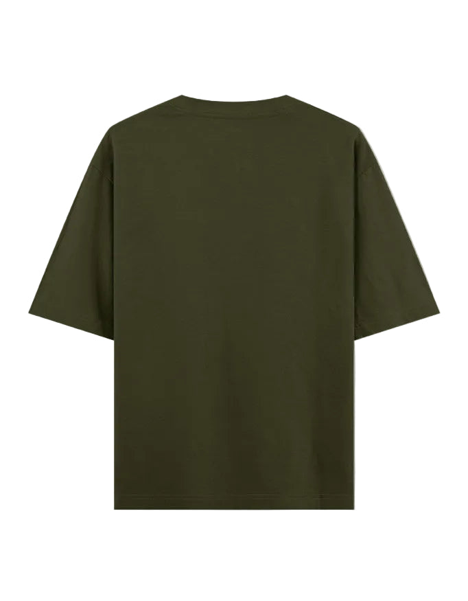 Green t-shirt on a white background